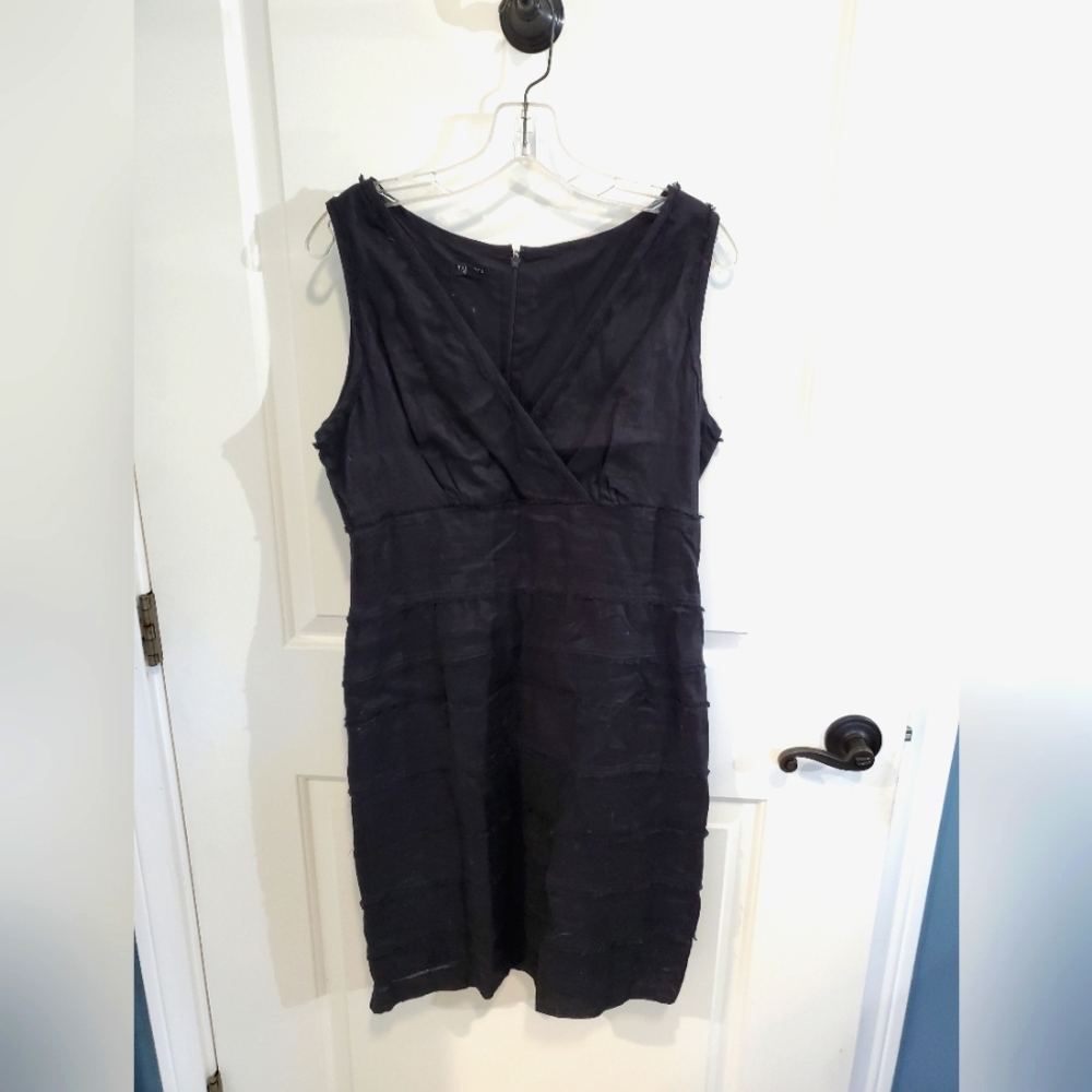 Sleeveless Black Linen Dress from Talbots
